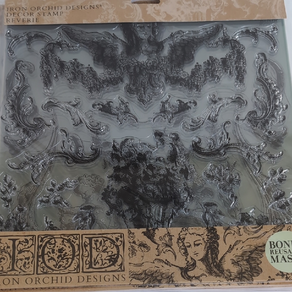 Iron Orchid Designs Stamp Reverie Decorative Wall NIP IOD